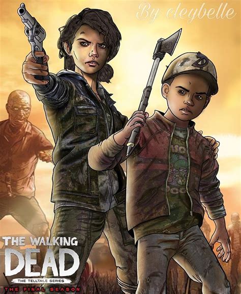 aj walking dead|clementine and aj walking dead.